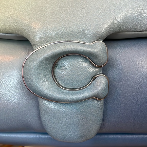 Coach Pillow Tabby 26 with Ombré Silver/Aqua Multi & Rexy Bag Charm Set - Picture 6 of 17